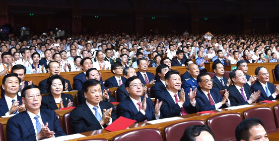 习近平等观看庆祝中国共产党成立95周年音乐会《信念永恒》