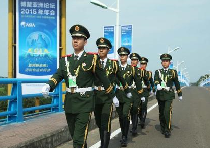 海南武警备战博鳌亚洲论坛2015年年会