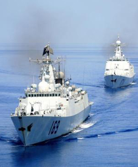 中国海军护航记事之二：首批编队的第一次